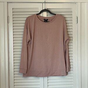 Premise sweatshirt pink women large back zip